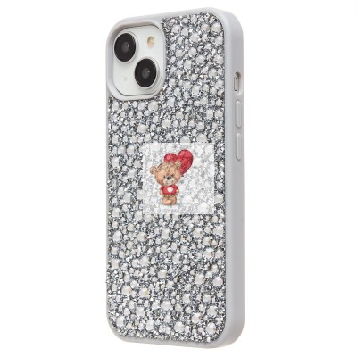 Чехол-накладка для Apple iPhone 15 капли дождя (белый) - PC096 POSH SHINE