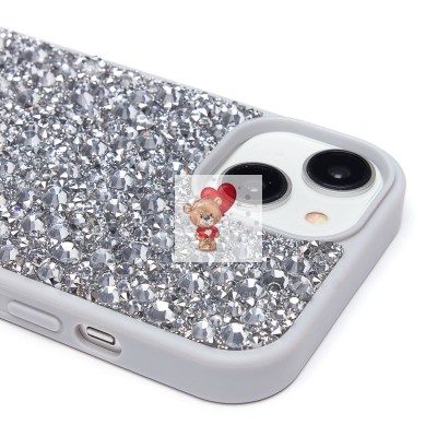 Чехол-накладка для Apple iPhone 15 капли дождя (белый) - PC096 POSH SHINE