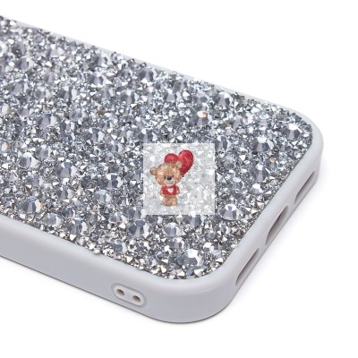 Чехол-накладка для Apple iPhone 15 капли дождя (белый) - PC096 POSH SHINE