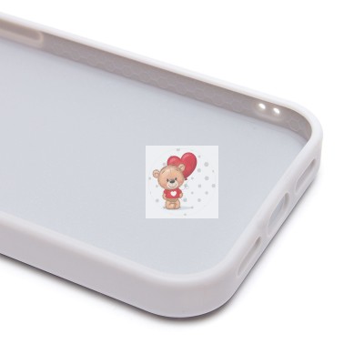 Чехол-накладка для Apple iPhone 15 капли дождя (белый) - PC096 POSH SHINE