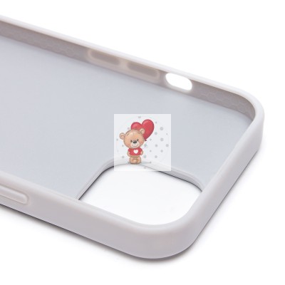 Чехол-накладка для Apple iPhone 15 капли дождя (белый) - PC096 POSH SHINE