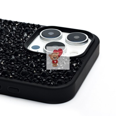 Чехол-накладка для Apple iPhone 16 Pro Max капли дождя (титановый черный) - PC096 POSH SHINE