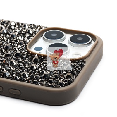 Чехол-накладка для Apple iPhone 16 Pro Max капли дождя (титановый серый) - PC096 POSH SHINE