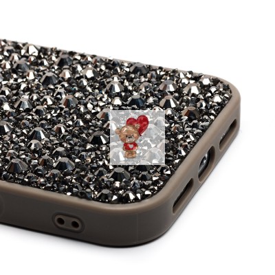 Чехол-накладка для Apple iPhone 16 Pro Max капли дождя (титановый серый) - PC096 POSH SHINE