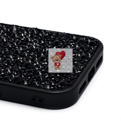 Чехол-накладка для Apple iPhone 16 Pro капли дождя (титановый черный) - PC096 POSH SHINE