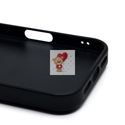 Чехол-накладка для Apple iPhone 16 Pro капли дождя (титановый черный) - PC096 POSH SHINE