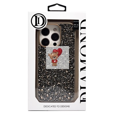 Чехол-накладка для Apple iPhone 16 Pro капли дождя (титановый серый) - PC096 POSH SHINE