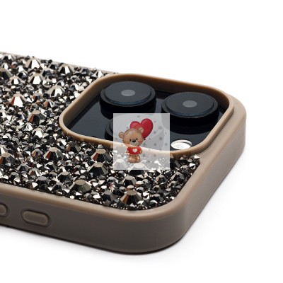 Чехол-накладка для Apple iPhone 16 Pro капли дождя (титановый серый) - PC096 POSH SHINE