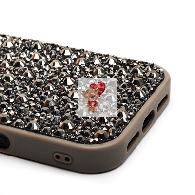 Чехол-накладка для Apple iPhone 16 Pro капли дождя (титановый серый) - PC096 POSH SHINE