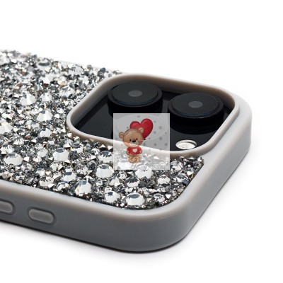 Чехол-накладка для Apple iPhone 16 Pro капли дождя (белый) - PC096 POSH SHINE