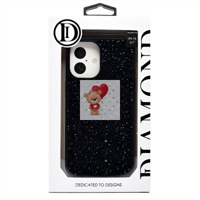 Чехол-накладка для Apple iPhone 16 капли дождя (титановый черный) - PC096 POSH SHINE