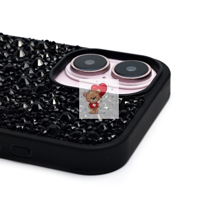 Чехол-накладка для Apple iPhone 16 капли дождя (титановый черный) - PC096 POSH SHINE