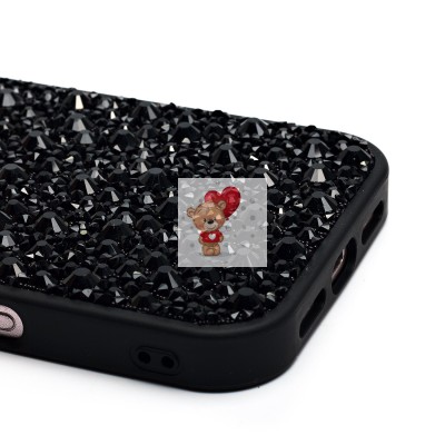 Чехол-накладка для Apple iPhone 16 капли дождя (титановый черный) - PC096 POSH SHINE