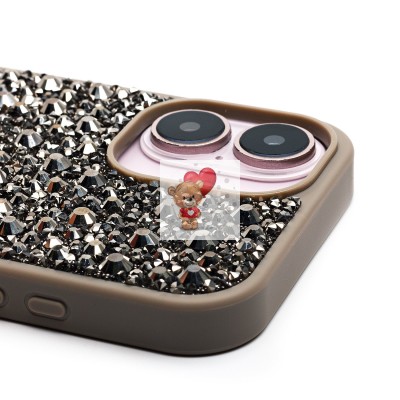 Чехол-накладка для Apple iPhone 16 капли дождя (титановый серый) - PC096 POSH SHINE