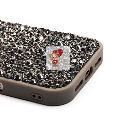 Чехол-накладка для Apple iPhone 16 капли дождя (титановый серый) - PC096 POSH SHINE