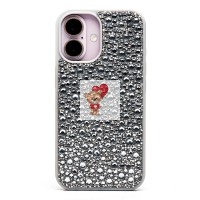 Чехол-накладка для Apple iPhone 16 капли дождя (белый) - PC096 POSH SHINE