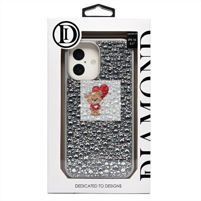 Чехол-накладка для Apple iPhone 16 капли дождя (белый) - PC096 POSH SHINE