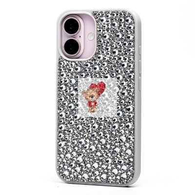 Чехол-накладка для Apple iPhone 16 капли дождя (белый) - PC096 POSH SHINE