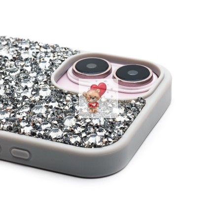 Чехол-накладка для Apple iPhone 16 капли дождя (белый) - PC096 POSH SHINE