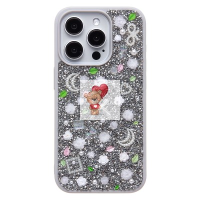 Чехол-накладка для Apple iPhone 15 Pro (белый) - PC097 POSH SHINE