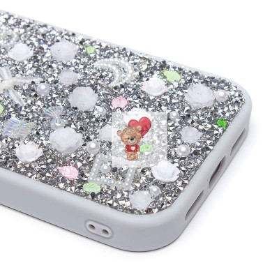 Чехол-накладка для Apple iPhone 15 Pro (белый) - PC097 POSH SHINE