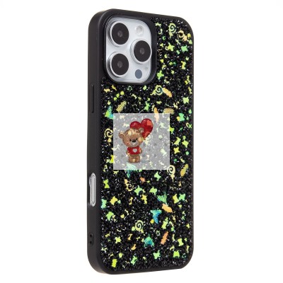 Чехол-накладка для Apple iPhone 16 Pro Max (черный) - PC097 POSH SHINE