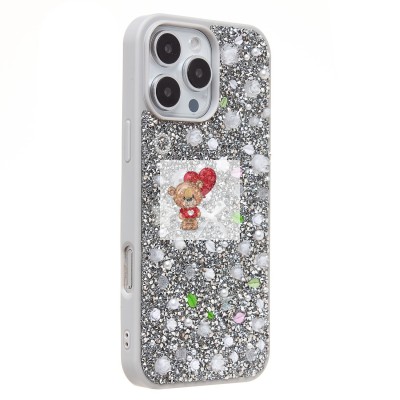 Чехол-накладка для Apple iPhone 16 Pro Max (белый) - PC097 POSH SHINE