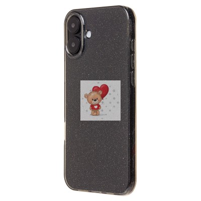 Чехол-накладка для Apple iPhone 16 Plus (черный) - SC123