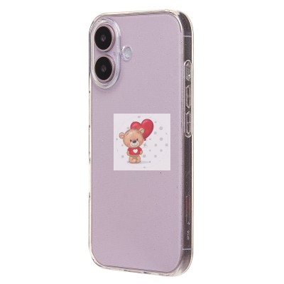 Чехол-накладка для Apple iPhone 16 (прозрачный) - SC123