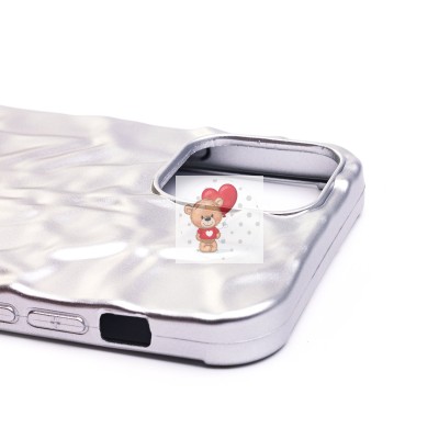 Чехол-накладка для Apple iPhone 12 (серебяный) - SC267