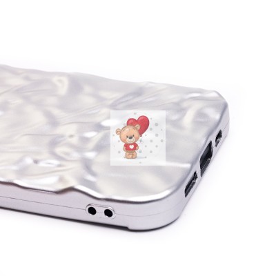 Чехол-накладка для Apple iPhone 12 (серебяный) - SC267