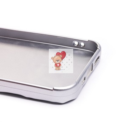 Чехол-накладка для Apple iPhone 12 (серебяный) - SC267