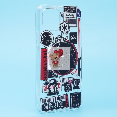 Чехол-накладка для Apple iPhone 12 - (001) (прозрачный) - SC271