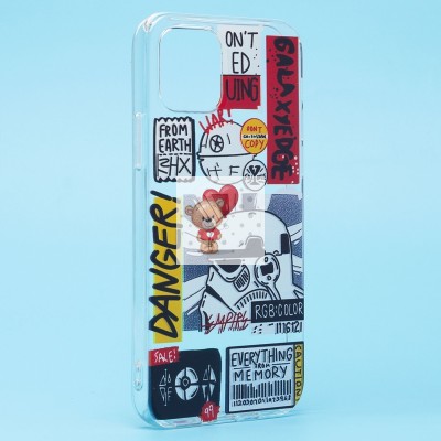 Чехол-накладка для Apple iPhone 12 - (002) (прозрачный) - SC271