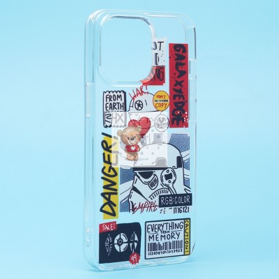 Чехол-накладка для Apple iPhone 13 Pro - (002) (прозрачный) - SC271