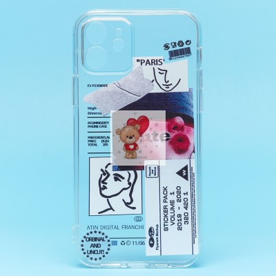 Чехол-накладка для Apple iPhone 12 - (001) (прозрачный) - SC273 Чехол-накладка для Apple iPhone 12 - (001) (прозрачный) - SC273