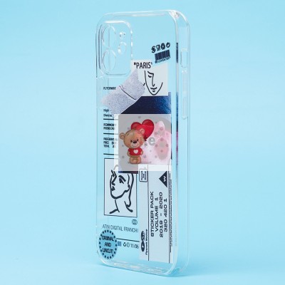 Чехол-накладка для Apple iPhone 12 - (001) (прозрачный) - SC273