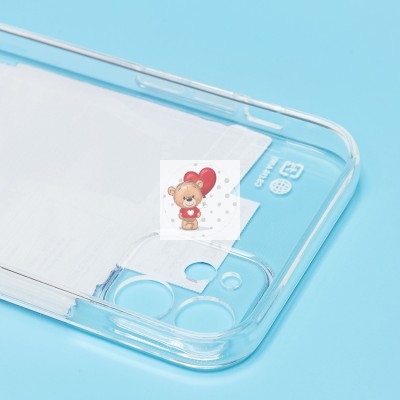 Чехол-накладка для Apple iPhone 12 - (002) (прозрачный) - SC273