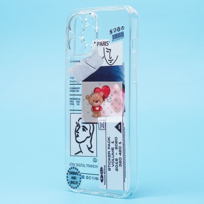 Чехол-накладка для Apple iPhone 13 Pro Max - (001) (прозрачный) - SC273