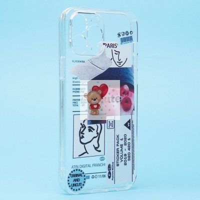 Чехол-накладка для Apple iPhone 13 Pro Max - (001) (прозрачный) - SC273