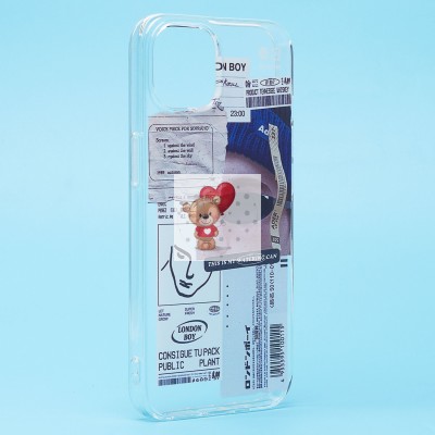 Чехол-накладка для Apple iPhone 13 - (002) (прозрачный) - SC273