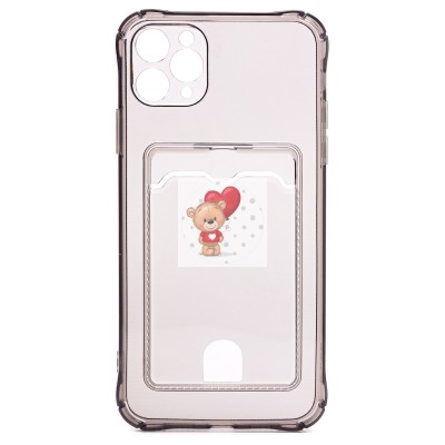 Чехол-накладка для Apple iPhone 11 Pro Max (черный) - SC276 с картхолдером Чехол-накладка для Apple iPhone 11 Pro Max (черный) - SC276 с картхолдером