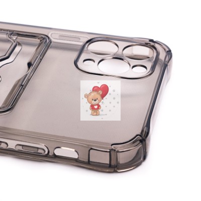 Чехол-накладка для Apple iPhone 11 Pro Max (черный) - SC276 с картхолдером