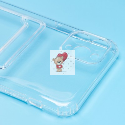 Чехол-накладка для Apple iPhone 11 Pro Max (прозрачный) - SC276 с картхолдером Чехол-накладка для Apple iPhone 11 Pro Max (прозрачный) - SC276 с картхолдером