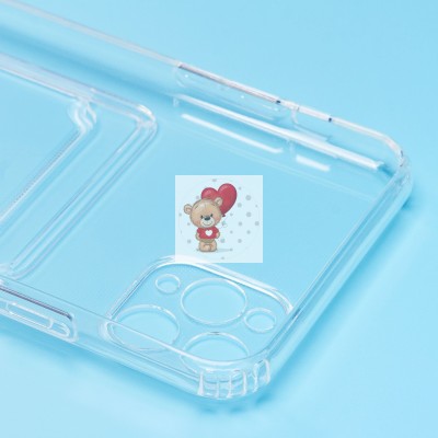 Чехол-накладка для Apple iPhone 11 Pro Max (прозрачный) - SC276 с картхолдером Чехол-накладка для Apple iPhone 11 Pro Max (прозрачный) - SC276 с картхолдером