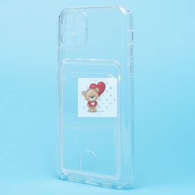 Чехол-накладка для Apple iPhone 11 Pro (прозрачный) - SC276 с картхолдером Чехол-накладка для Apple iPhone 11 Pro (прозрачный) - SC276 с картхолдером