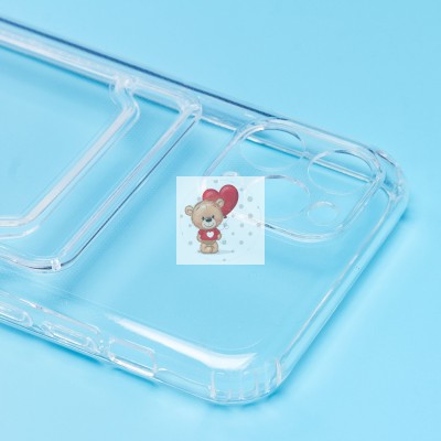 Чехол-накладка для Apple iPhone 11 Pro (прозрачный) - SC276 с картхолдером Чехол-накладка для Apple iPhone 11 Pro (прозрачный) - SC276 с картхолдером