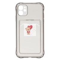 Чехол-накладка для Apple iPhone 11 (черный) - SC276 с картхолдером Чехол-накладка для Apple iPhone 11 (черный) - SC276 с картхолдером