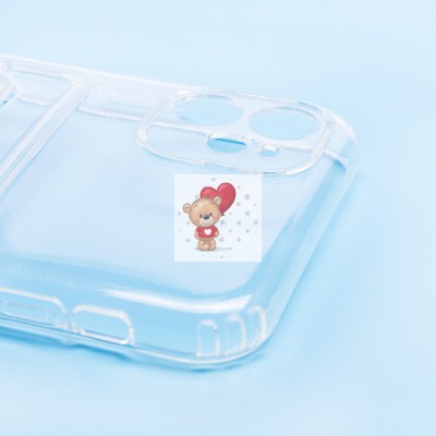 Чехол-накладка для Apple iPhone 11 (прозрачный) - SC276 с картхолдером