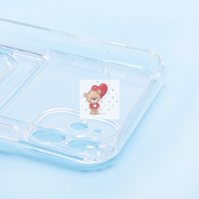 Чехол-накладка для Apple iPhone 11 (прозрачный) - SC276 с картхолдером